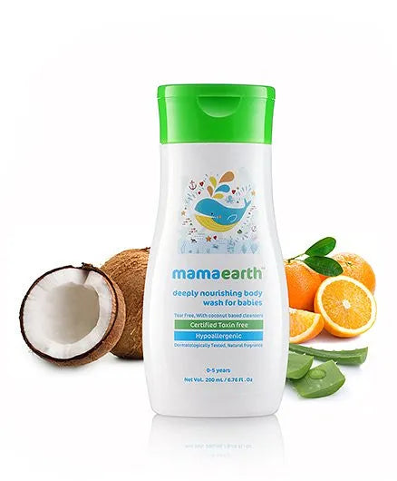 Mamaearth Baby mamaearth Deeply Nourishing Wash For Babies - 200 ml