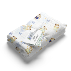 Muslin Swaddle for Infants 100 X 120 Cms - Bear Hug