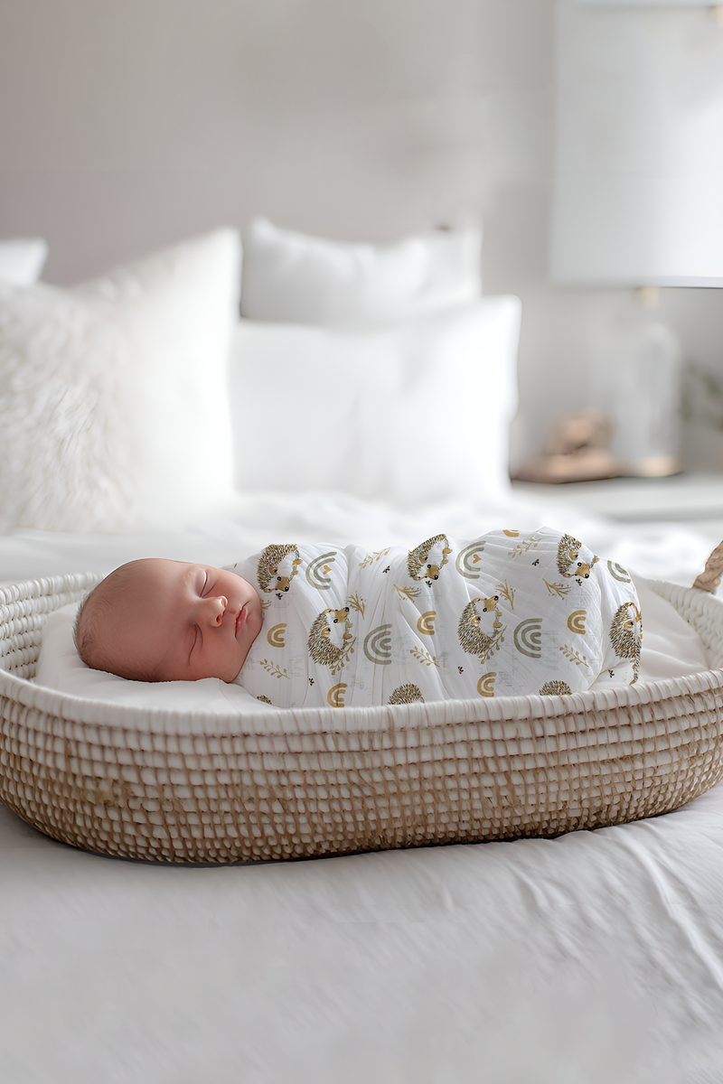 Muslin Swaddle for Infants 100 X 120 Cms - Porcufine