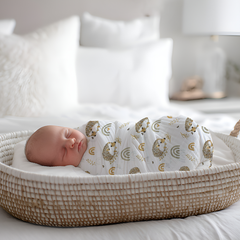 Muslin Swaddle for Infants 100 X 120 Cms - Porcufine
