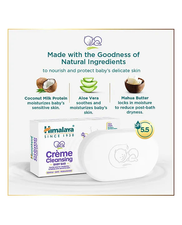 Himalaya Babycare Himalaya Creme Cleansing Baby Bar -  125 g