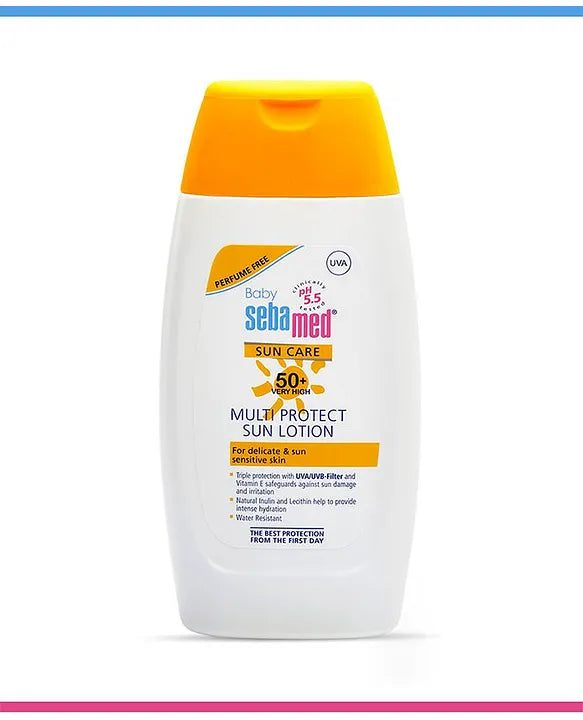 Sebamed Baby  Sun Lotion|pH 5.5|Triple Protection from UV rays|Water & Sweat resistant|200 ml
