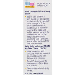 Sebamed Baby  Sun Lotion|pH 5.5|Triple Protection from UV rays|Water & Sweat resistant|200 ml