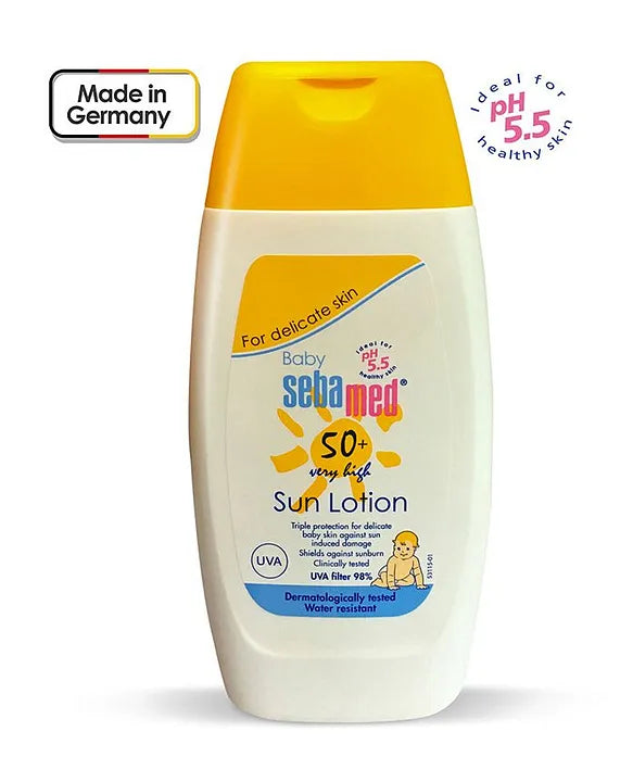 Sebamed Baby  Sun Lotion|pH 5.5|Triple Protection from UV rays|Water & Sweat resistant|200 ml