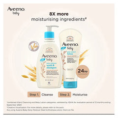 Aveeno Baby Daily Moisture Wash and Shampoo 100ml