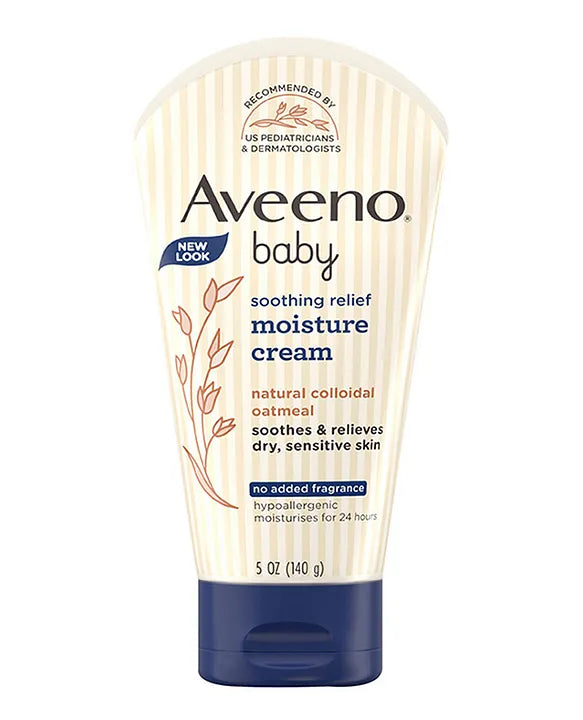 Aveeno Baby Soothing Relief Moisture Cream, Fragrance Free - 140 g