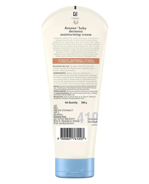 Aveeno Baby Dermexa Cream - 206 g