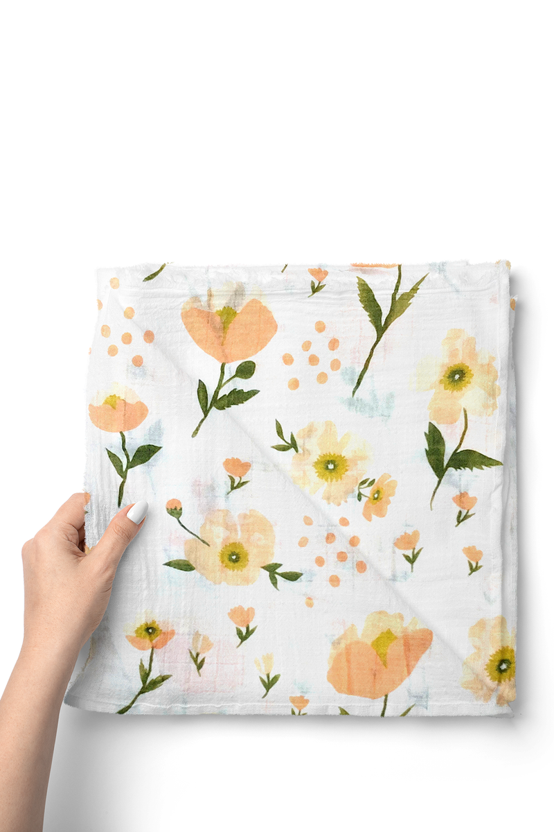 Muslin Swaddle for Infants 100 X 120 Cms - Tulip