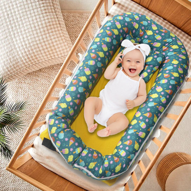 Baby Nest with Removable Covers - Icecream