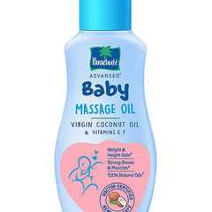 Parachute Advansed Baby Massage Oil for New Born 100% Virgin Coconut Oil  Clinically Proven for Better Growth Vitamin E & F- 200 ml