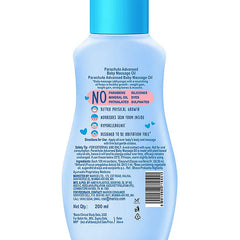 Parachute Advansed Baby Massage Oil for New Born 100% Virgin Coconut Oil  Clinically Proven for Better Growth Vitamin E & F- 200 ml