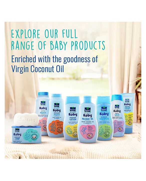 Parachute Advansed Baby Soap for Newborn Babies  Doctor Certified  Ph 5.5  Virgin Coconut Oil & Coconut Milk  Prevents Dryness - 75g x 3