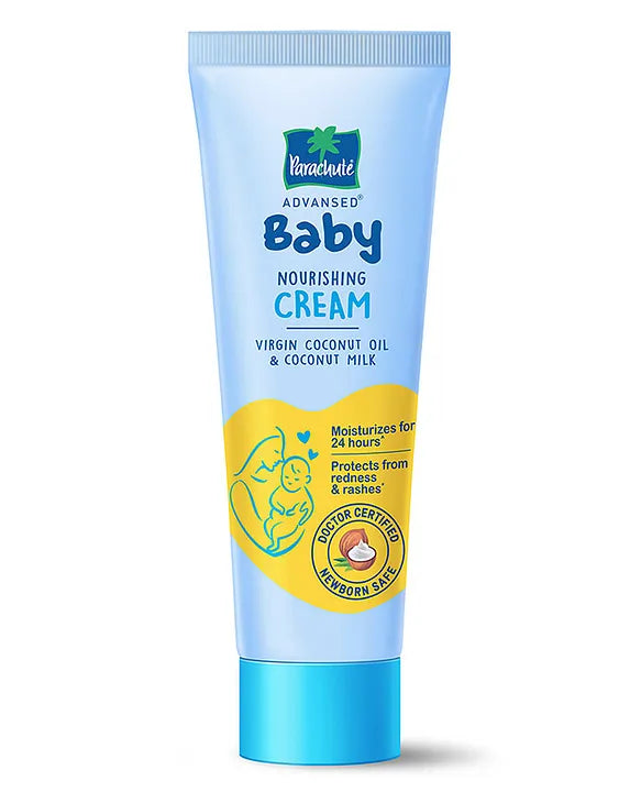 Parachute Advansed Baby Face Cream  Doctor Certified  Virgin Coconut Oil & Coconut Milk  Ph 5.5  24 Hour Moisturization-  100g