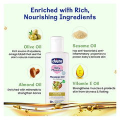 Chicco Baby Moments Massage Oil - 300 ml