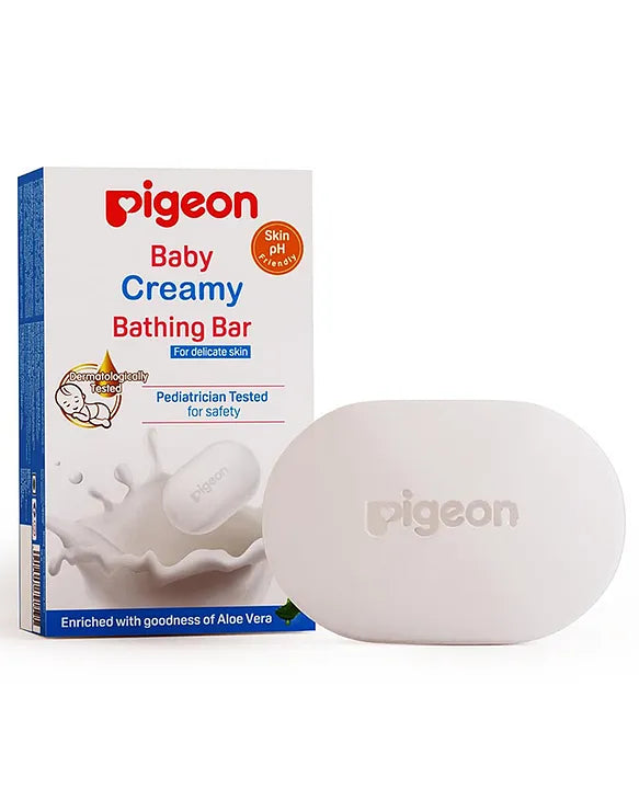 Pigeon Creamy Bathing Bar for Sensitive Skin Pack of 2 - 75 g Total