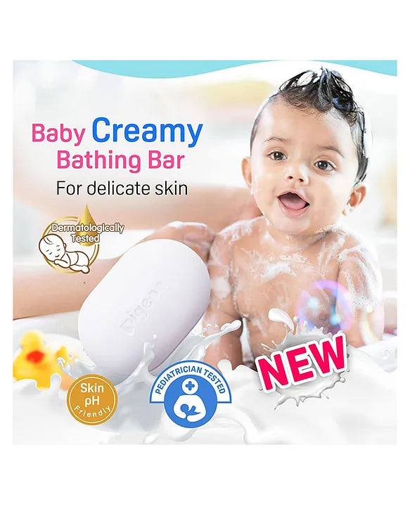 Pigeon Creamy Bathing Bar for Sensitive Skin Pack of 2 - 75 g Total