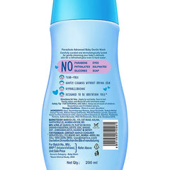 Parachute Advansed Baby Gentle Wash for New Born  Enriched with Virgin Coconut Oil  Gently cleanses in Hard water  Doctor certified-  200 ml