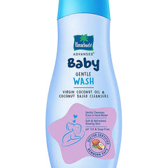 Parachute Advansed Baby Gentle Wash for New Born  Enriched with Virgin Coconut Oil  Gently cleanses in Hard water  Doctor certified-  410 ml
