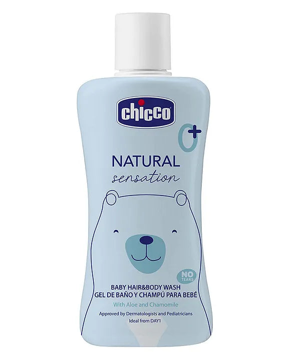 Chicco Natural Sensation Baby Body Wash & Shampoo - 200 ml