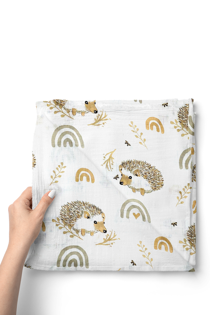 Muslin Swaddle for Infants 100 X 120 Cms - Porcufine