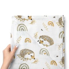Muslin Swaddle for Infants 100 X 120 Cms - Porcufine
