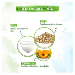 Mamaearth Baby Milk Soft Mineral Based Sunscreen with SPF 30 & PA+++ and Oats Milk and Calendula- 80 g