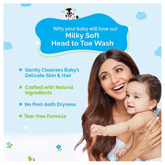 Mamaearth Baby Head to Toe Wash With Oats Milk Calendula for Babies 2 in 1 Tear Free Body Wash & Shampoo- 400 ml