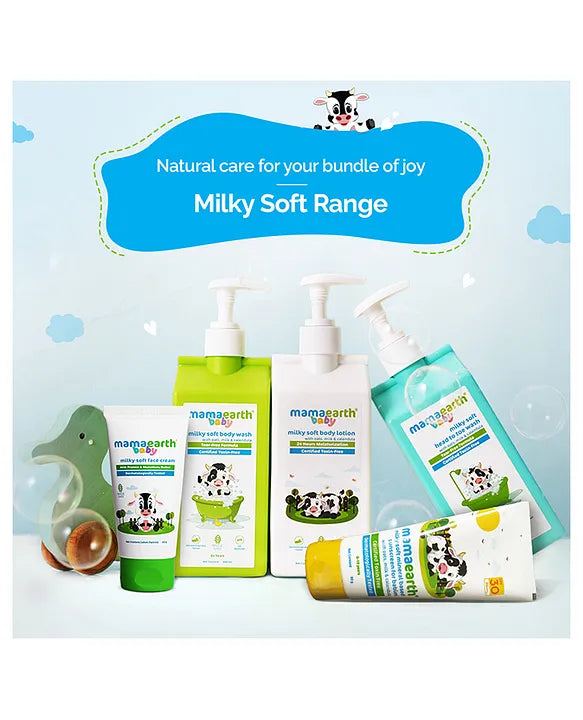 Mamaearth Baby Head to Toe Wash With Oats Milk Calendula for Babies 2 in 1 Tear Free Body Wash & Shampoo- 400 ml