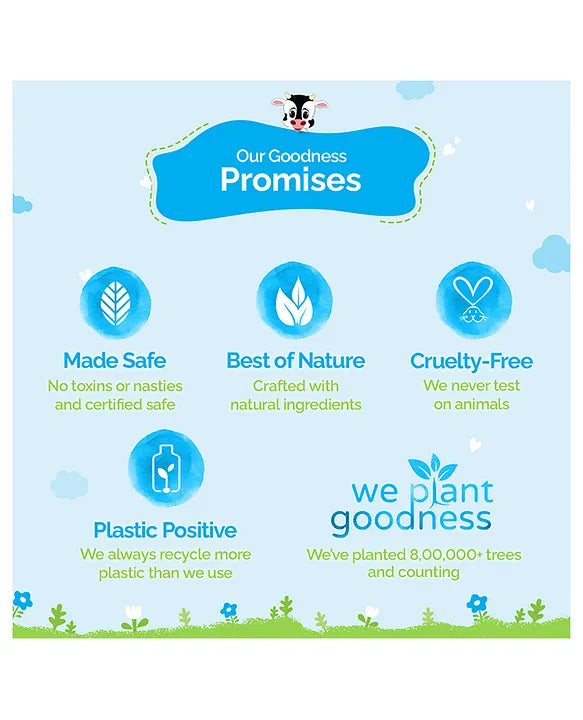 Mamaearth Baby Head to Toe Wash With Oats Milk Calendula for Babies 2 in 1 Tear Free Body Wash & Shampoo- 400 ml