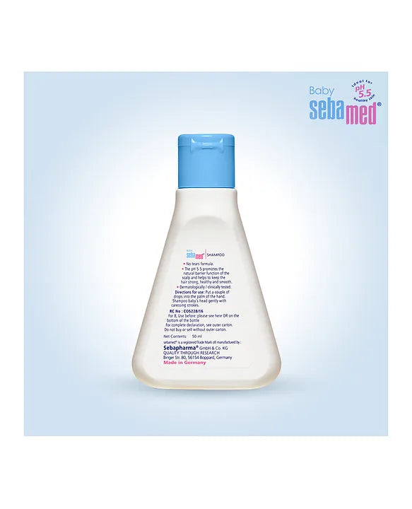 Sebamed Baby  Shampoo|pH 5.5| Ideal for Newborn's delicate scalp| No Tears | 50 ml