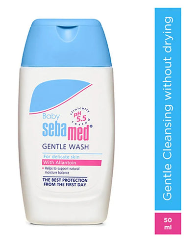 Sebamed Baby  Gentle Wash|pH 5.5|Baby Body Wash|Soap Free|Tear Free|50 ml