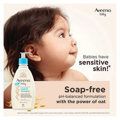Aveeno Baby Daily Moisture Wash & Shampoo for Delicate Skin (354ml)