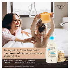 Aveeno Baby Daily Moisture Wash & Shampoo for Delicate Skin (354ml)