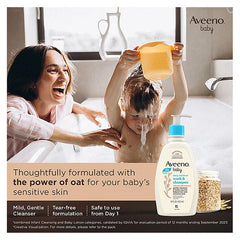 Aveeno Baby Daily Moisture Wash & Shampoo 532ml