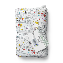 Muslin Swaddle for Infants 100 X 120 Cms - Doodle
