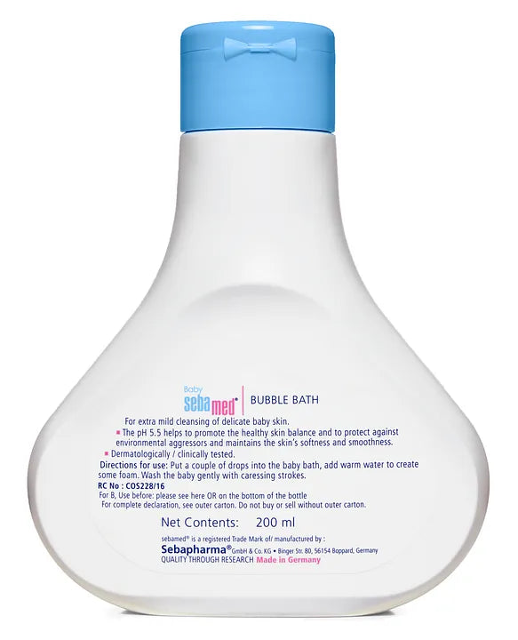 Sebamed Baby  Bubble Bath|pH 5.5|With Chamomile|No Tears |200 ml
