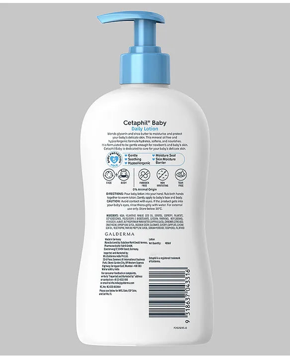 Cetaphil Baby Daily Lotion With Shea Butter - 400ml