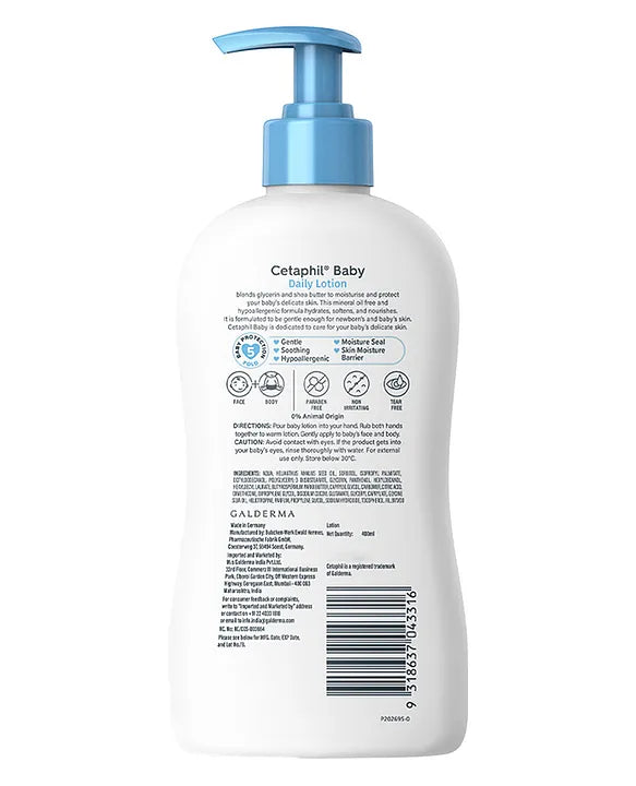 Cetaphil Baby Daily Lotion With Shea Butter - 400ml