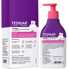 Torrent Pharma Tedibar Rich Moisturising Baby Body Wash 400ml with Skin Friendly PH | 100% Soap & Alkali Free | Prevents Dryness & Rashes | Dermatologically Test - By