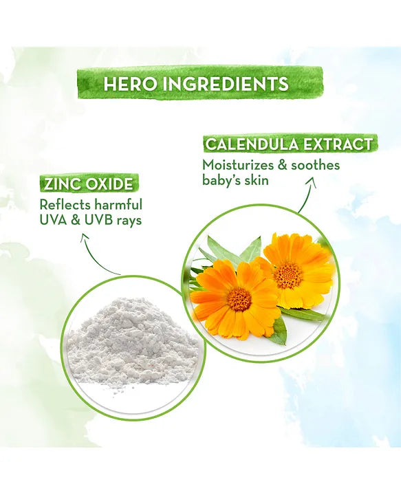 Mamaearth Baby Rich Moisturizing Ultra Light Sunscreen Water Resistant  Lightweight & Moisturizing with SPF 50 & PA - 50 g