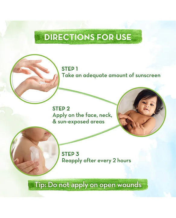 Mamaearth Baby Rich Moisturizing Ultra Light Sunscreen Water Resistant  Lightweight & Moisturizing with SPF 50 & PA - 50 g