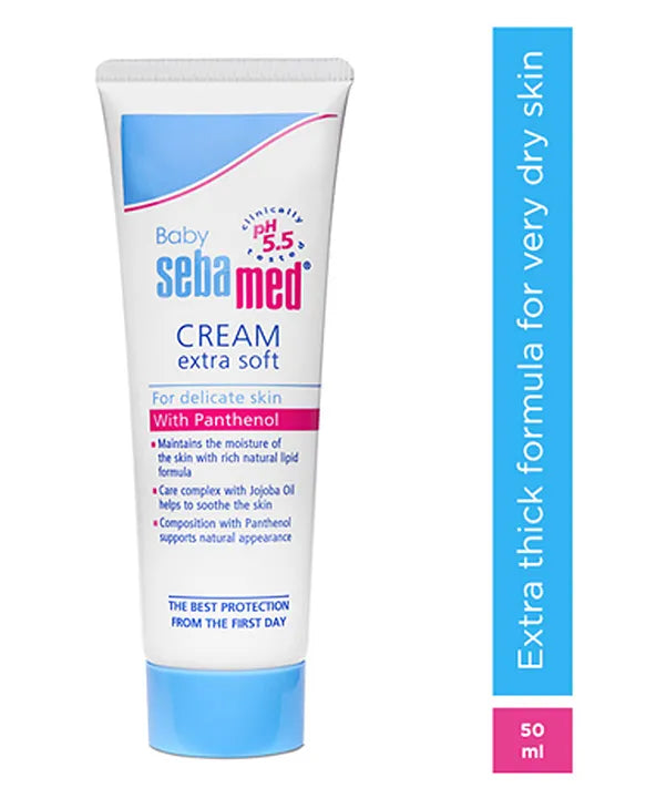 Sebamed Baby  Cream Extra Soft|pH 5.5|Ideal for Dry Skin|50 ml