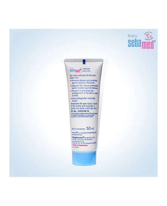 Sebamed Baby  Cream Extra Soft|pH 5.5|Ideal for Dry Skin|50 ml