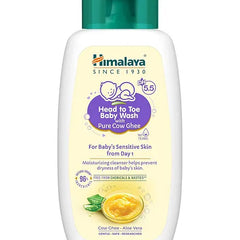 Himalaya Head to Toe Baby Wash With Pure Cow Ghee - 100 ml & Himalaya Babycare  Baby Lotion With Pure Cow Ghee - 100 ml