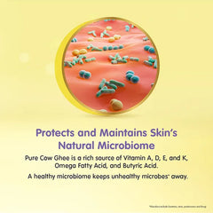 Himalaya Babycare Ghee Himalaya Head To Toe Baby Wash With Pure Cow Ghee 100 ml|pH5.5|For Sensitive Baby Skin from Day 1|Soap Free|No Tears|Newborn Safe|No Parabens|No Sulfates|Dermatologically Tested|Aloe Vera