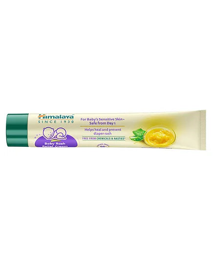 Himalaya Head to Toe Baby Wash with Pure Cow Ghee - 400 ml & Himalaya Baby Rash Relief Cream With Pure Cow Ghee - 20 g