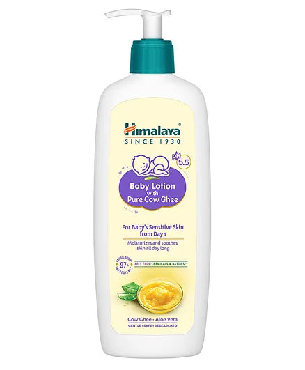 Himalaya Babycare Baby Lotion With Pure Cow Ghee - 400 ml Pack of 2