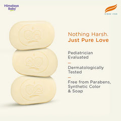 Himalaya Babycare Ghee Himalaya Baby Bar with Pure Cow Ghee 75g |ph 5.5|For baby's Sensitive skin from Day 1|Soap-free|Dermatologically Tested |Safe for newborns|Aloe vera