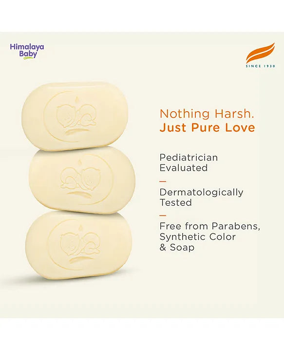 Himalaya Babycare Ghee Himalaya Baby Bar with Pure Cow Ghee 75g |ph 5.5|For baby's Sensitive skin from Day 1|Soap-free|Dermatologically Tested |Safe for newborns|Aloe vera