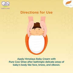 Himalaya Babycare Ghee Himalaya Baby Cream with Pure Cow Ghee 50 ml|pH 5.5|For Sensitive Baby Skin from Day 1|Upto 24-hr Moisture|Dermatologically Tested|Safe for Newborns|Aloe Vera